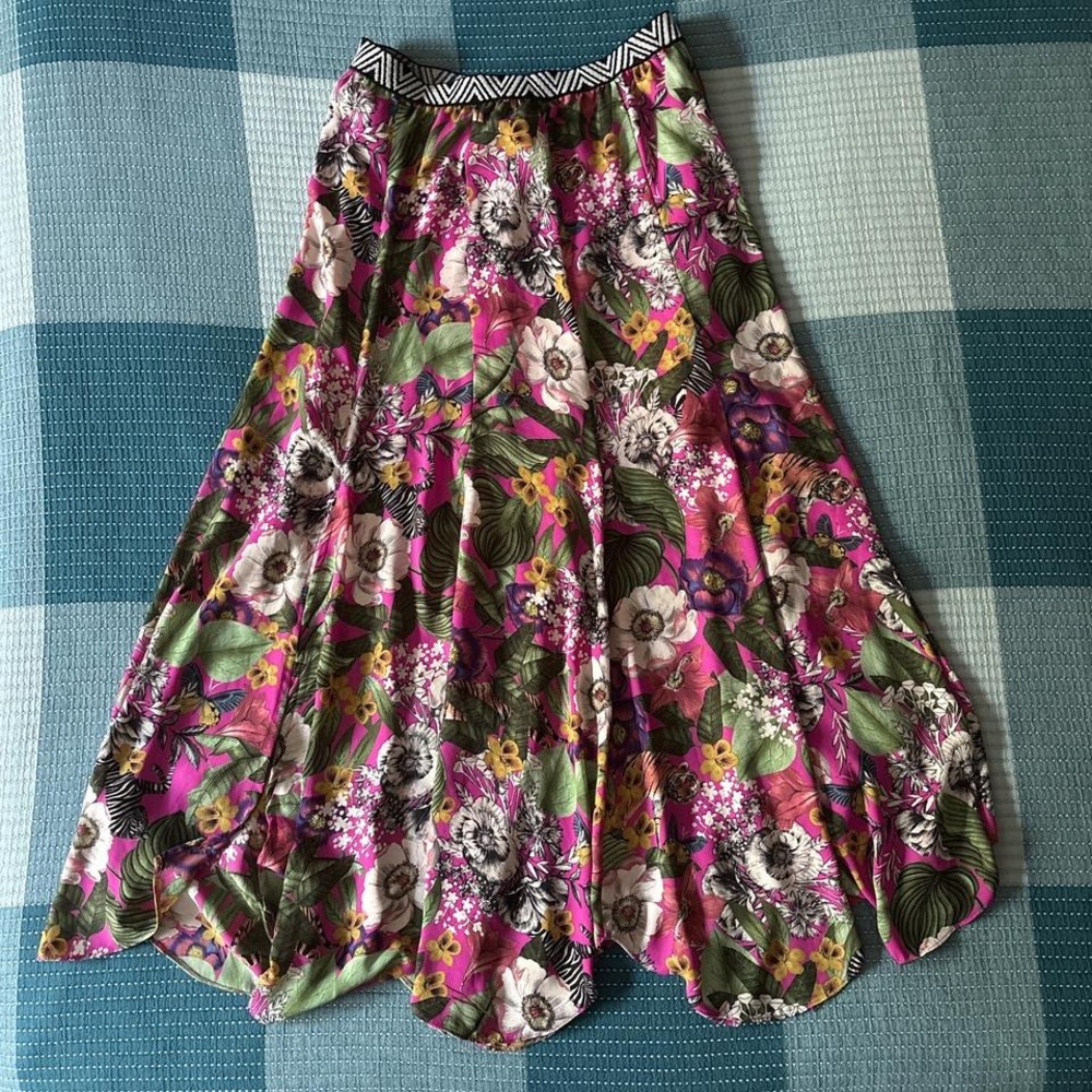 Maeve Tropical Jungle Maxi Skirt